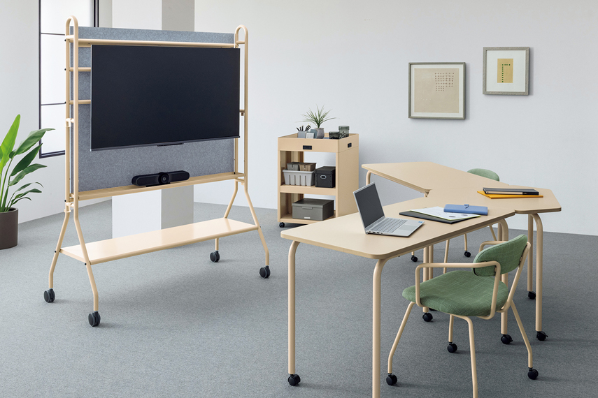 ＜Minera（ミネラ）＞　六角形テーブル&ディスプレイスタンド ラインアップ追加のイメージ画像。