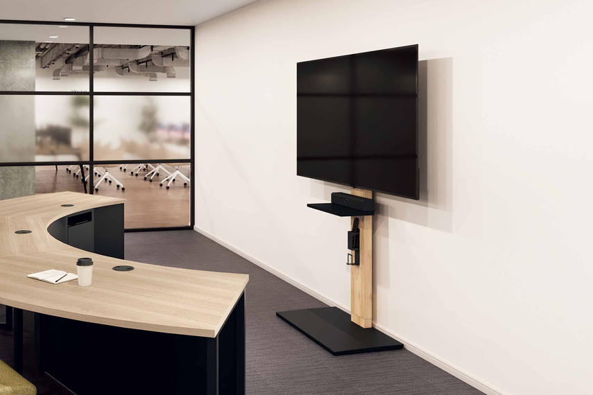 壁寄せディスプレイスタンドのイメージ画像。